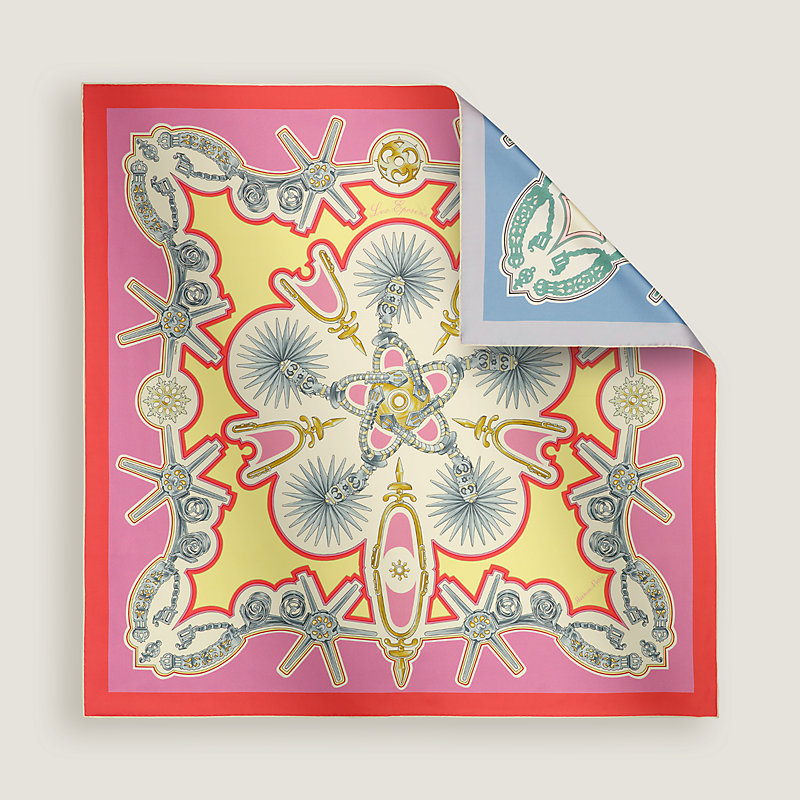 Les Eperons double face scarf 90 | Hermès Thailand